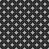 Black and white seamless pattern texture. Greyscale ornamental graphic design. vector