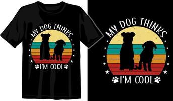 Retro vintage Dog lover T-shirt Design, graphic for t shirt, typographic tshirt design vector