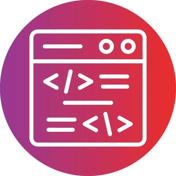 codificación vector icono diseño