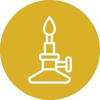 Bunsen Burner Vector Icon Design