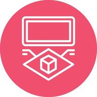 Augmented Reality Vector Icon Design