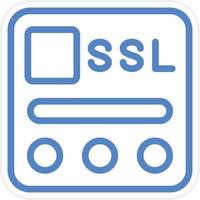 SSL File Vector Icon Style