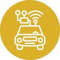 Smart Car Vector Icon Design