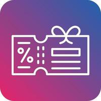 Voucher Vector Icon Design