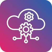 Cloud Computing Vector Icon Design