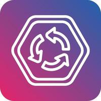 Roundabout Vector Icon Design
