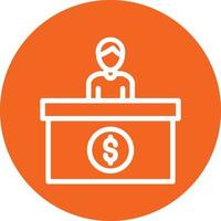 Cash Counter Vector Icon Design