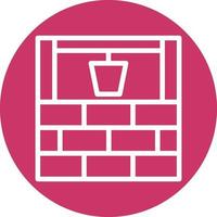 Water Well Vector Icon Design