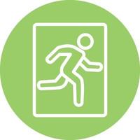 Emergency Exit Vector Icon Design