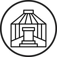 yurta vector icono estilo