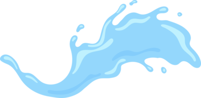 blå vatten stänk, element och illustration png