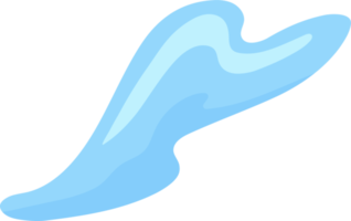 blauw water plons, element en illustratie png