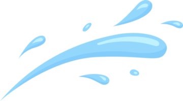 blu acqua spruzzata, elemento e illustrazione png