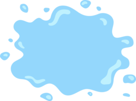blå vatten stänk, element och illustration png