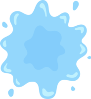 Blue water splash, element and illustration png