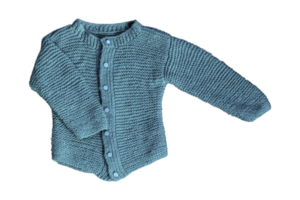 Blue baby shirt isolated on a transparent background png