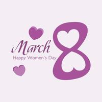 vector banner template on International Women Day vector concept