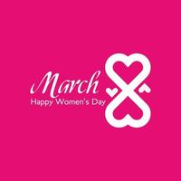 8 march. Happy Women Day Vector illustration design