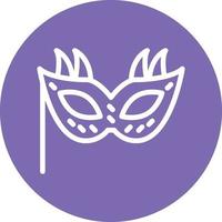 New Year Mask Vector Icon Design