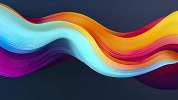 Colourful dynamic flow background, generat ai photo