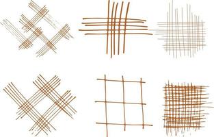 Vector set of hand drawn scribble lines. Abstract scribbles.