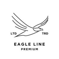 Eagle Line abstract logo icon design illustration vector