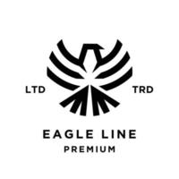 Eagle Line abstract logo icon design illustration vector