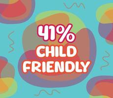 square shape banner vector, illustration of GMO percentage. interesting gradation design with child theme. vector