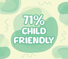 square shape banner vector, illustration of GMO percentage. interesting gradation design with child theme. vector