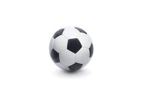 balón de fútbol sobre fondo blanco foto