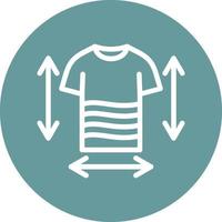 Clothes Measurement Vector Icon Design