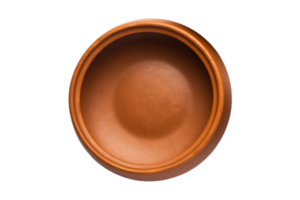 Brown bowl isolated on a transparent background png