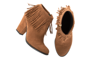 Brown boots isolated on a transparent background png