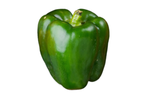 Green Paprika isolated on a transparent background png