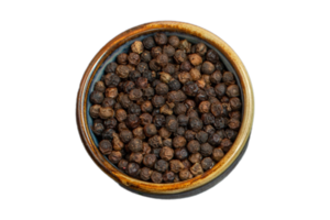 Black pepper isolated on a transparent background png