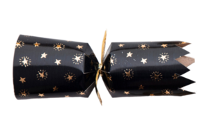 Black gift box isolated on a transparent background png