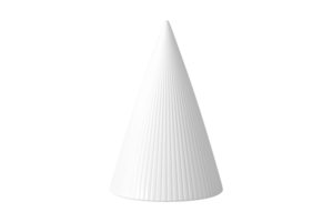 White cone isolated on a transparent background png