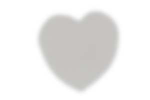 Heart-shaped plate isolated on a transparent background png