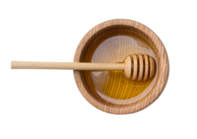 Bowl with honey isolated on a transparent background png