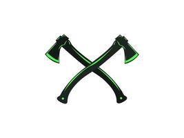 Crossed Axes, Crossed Broad axe, medieval axe, Battle axe, executioner axe in vector