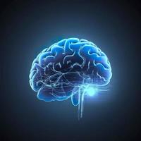 cerebro para mental salud cuidado médico tecnología, generar ai foto