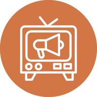 TV Commercial Vector Icon Design