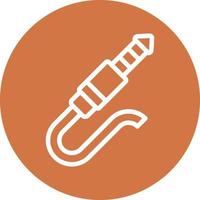 Audio Cable Vector Icon Design