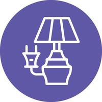 Electric Lamp Vector Icon Design