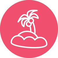 Island Vector Icon Design