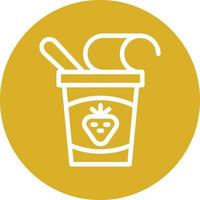 Yogurt Vector Icon Design