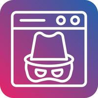 Dark Web Vector Icon Design