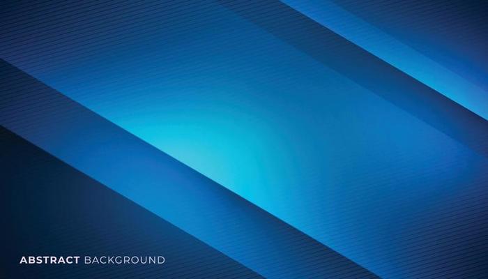 Abstract Futuristic Technology Concept Background, Light Rays, Striped Lines with Blue Light. Vector Illustration