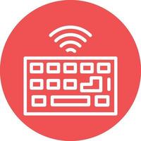 Wireless Keyboard Vector Icon Design