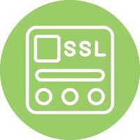 ssl archivo vector icono diseño